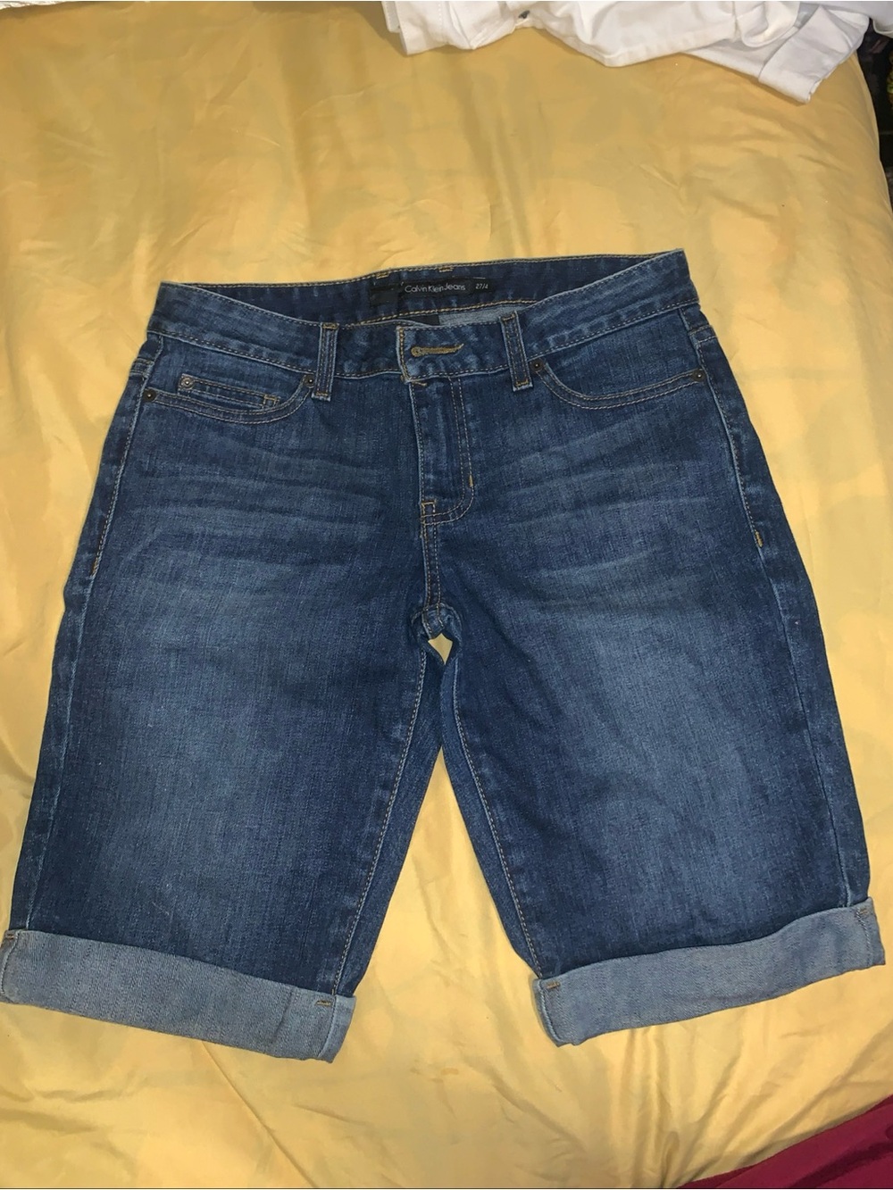 Calvin Klein Jeans Dark Blue Denim Bermuda Shorts